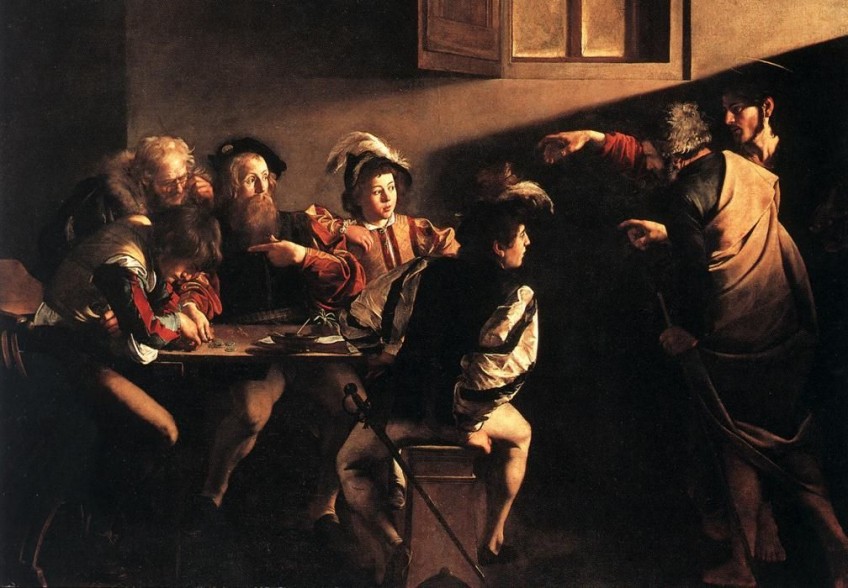 caravaggio-la-vocazione-di-san-matteo uaumag