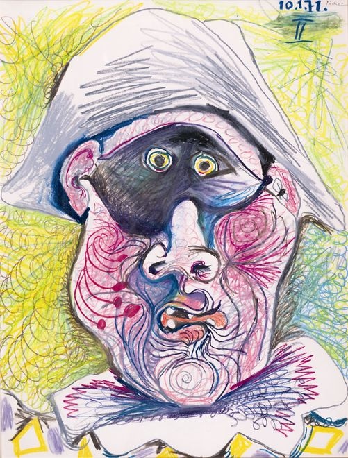 2 Pablo Picasso. Testa di Arlecchino II uaumag