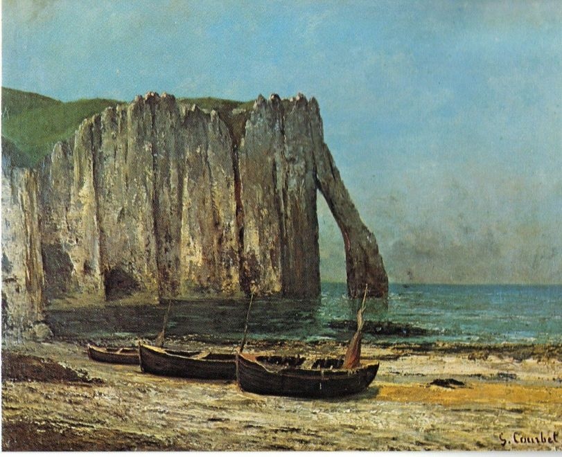 Gustav Courbet. La scogliera a Etretat, 1869 uaumag