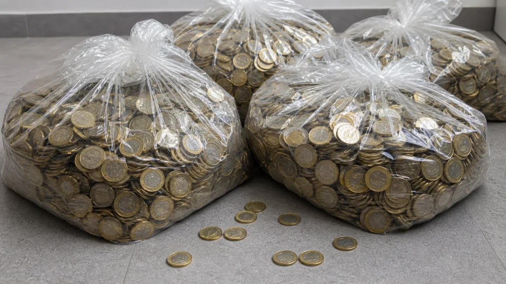 Ho 4000€ in monete, come li passo sul conto corrente? La risposta